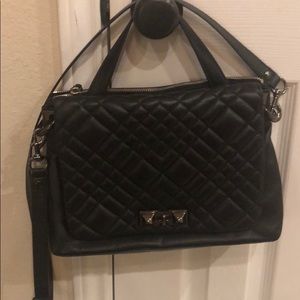 Rebecca Minkoff Black Quilted Satchel/Crossbody